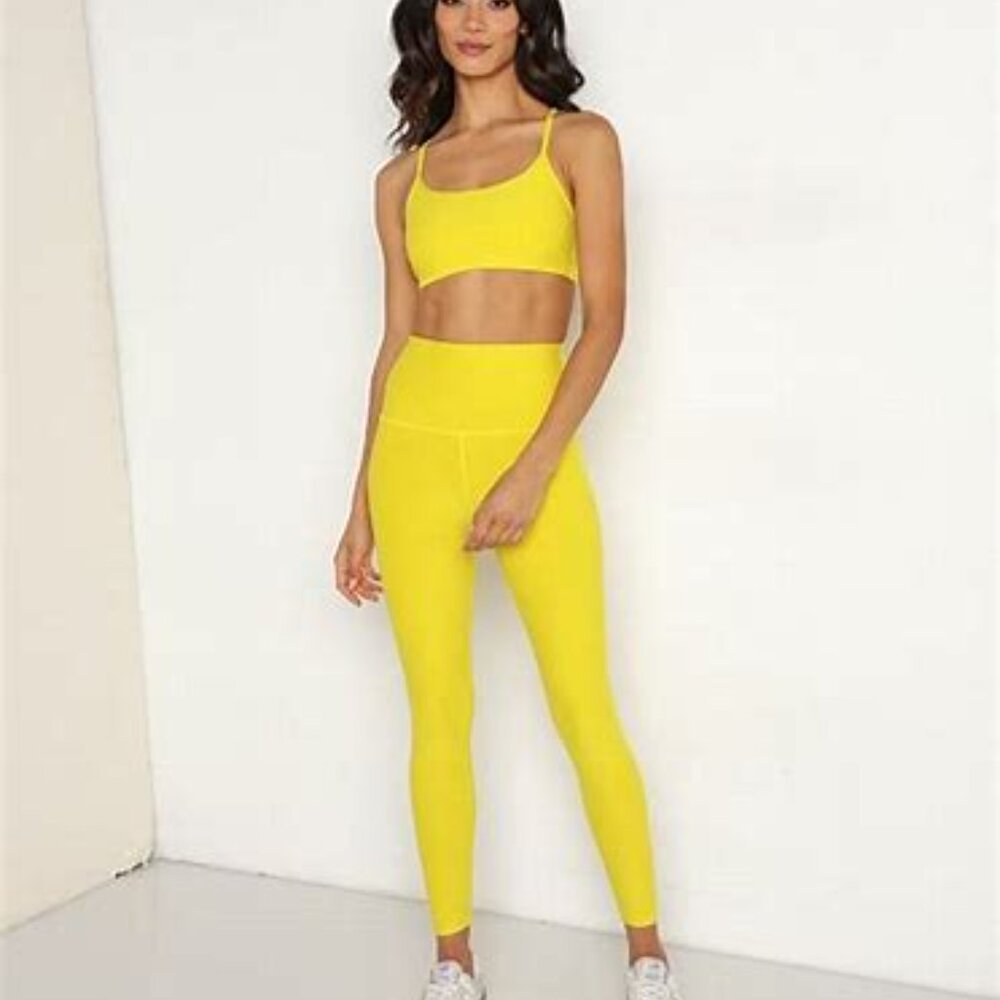 Beyond Yoga Spacedye In The Midi High Waisted Leggings - Lemon Glow